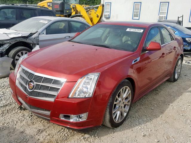 1G6DK5ED1B0100893 - 2011 CADILLAC CTS PERFOR RED photo 2