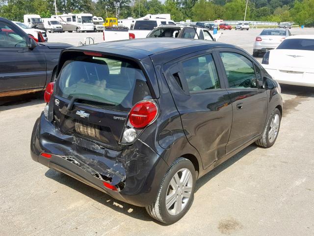 KL8CB6S9XEC461646 - 2014 CHEVROLET SPARK LS BLACK photo 4