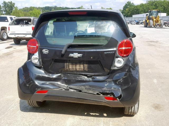 KL8CB6S9XEC461646 - 2014 CHEVROLET SPARK LS BLACK photo 9