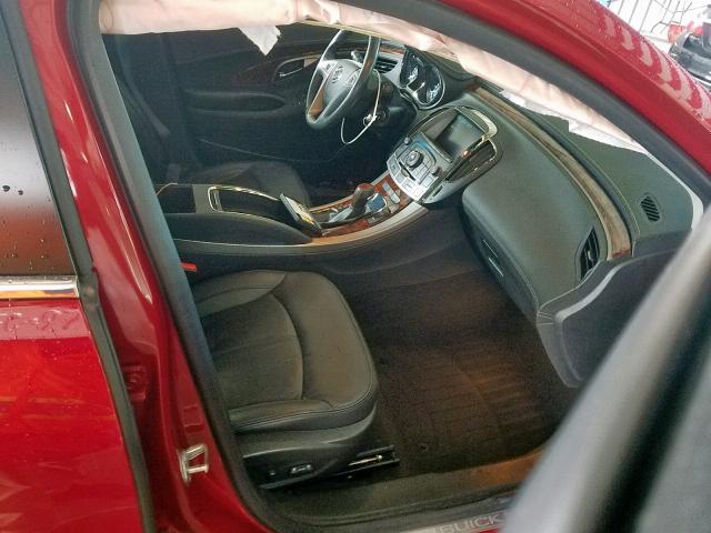1G4GD5E36CF327566 - 2012 BUICK LACROSSE P RED photo 5