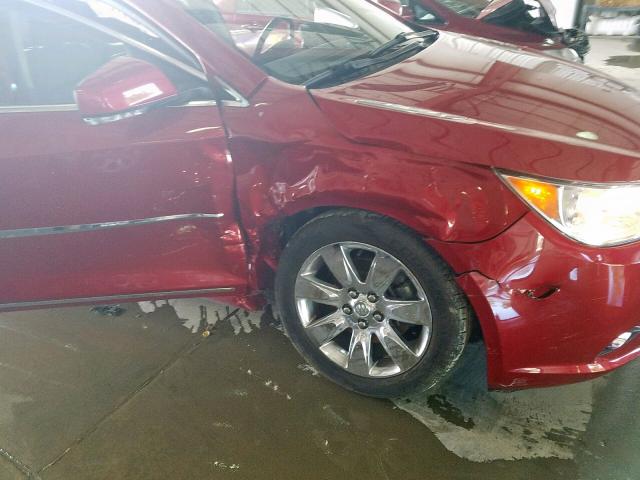 1G4GD5E36CF327566 - 2012 BUICK LACROSSE P RED photo 9