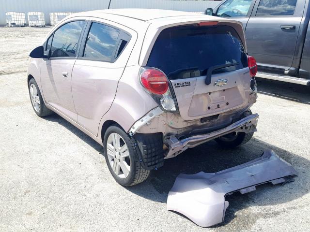 KL8CB6S92DC583903 - 2013 CHEVROLET SPARK LS PINK photo 3