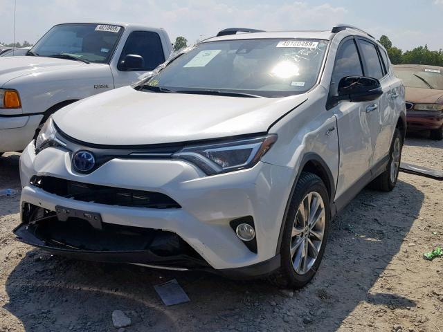 JTMDJREV6HD151971 - 2017 TOYOTA RAV4 HV LI WHITE photo 2