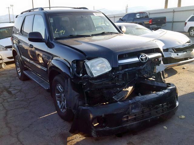 5TDBT48A96S266305 - 2006 TOYOTA SEQUOIA LI BLACK photo 1