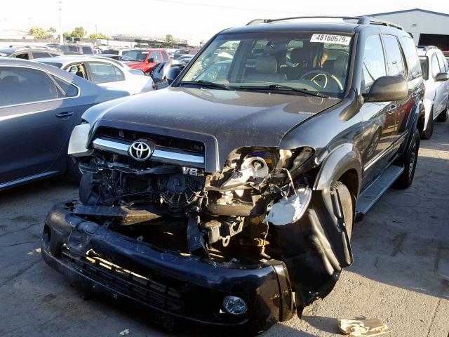 5TDBT48A96S266305 - 2006 TOYOTA SEQUOIA LI BLACK photo 2