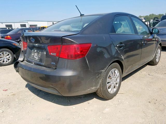 KNAFU4A23C5562338 - 2012 KIA FORTE EX GRAY photo 4