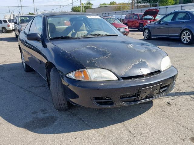 1G1JS124727464538 - 2002 CHEVROLET CAVALIER L BLACK photo 1