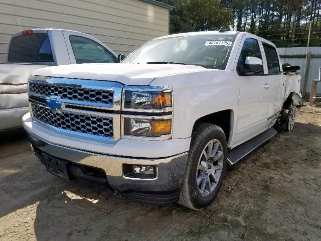 3GCUKREC6FG159841 - 2015 CHEVROLET SILVERADO WHITE photo 2