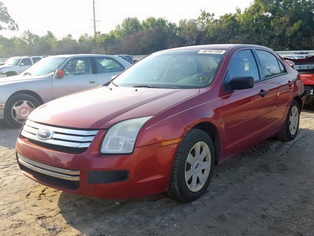 3FAHP06Z67R148187 - 2007 FORD FUSION S RED photo 2