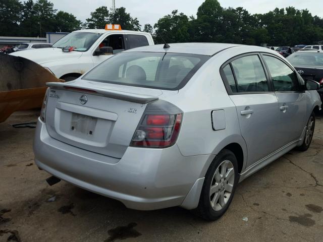 3N1AB6AP6CL642911 - 2012 NISSAN SENTRA 2.0 SILVER photo 4