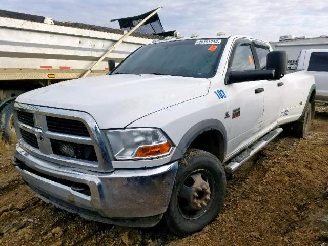 3D73Y4CL0BG560821 - 2011 DODGE RAM 3500 WHITE photo 2