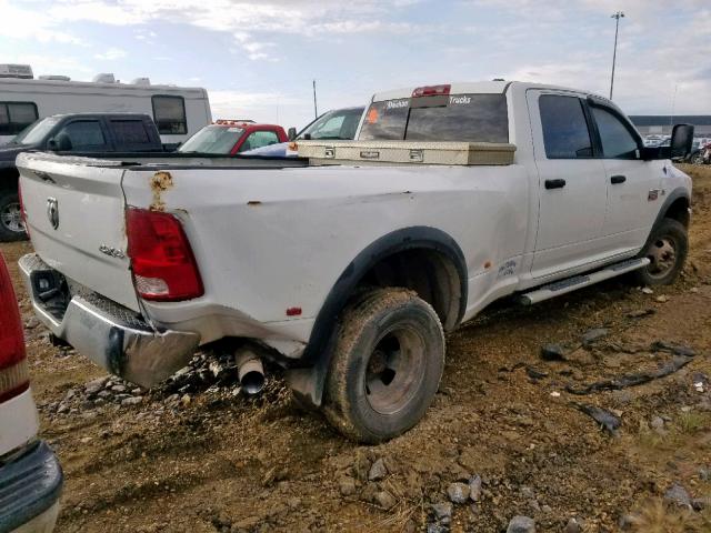 3D73Y4CL0BG560821 - 2011 DODGE RAM 3500 WHITE photo 4