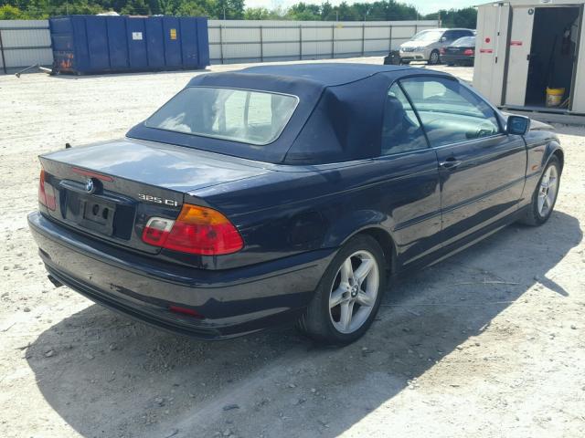 WBABS33443PG90379 - 2003 BMW 325 CI BLUE photo 4