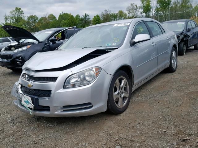 1G1ZC5EB7AF222919 - 2010 CHEVROLET MALIBU 1LT 银色 照片 2