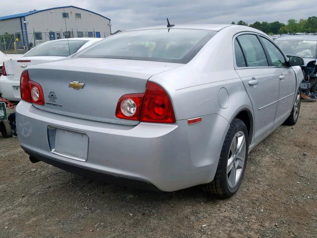 1G1ZC5EB7AF222919 - 2010 CHEVROLET MALIBU 1LT 银色 照片 4