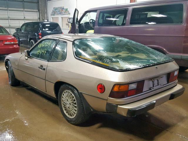 WP0AA0926BN451817 - 1981 PORSCHE 924 BROWN photo 3