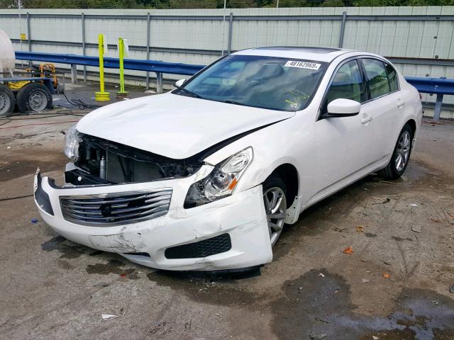 JNKCV61F29M353297 - 2009 INFINITI G37 WHITE photo 2