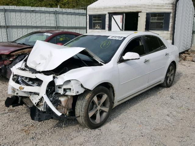 1G1ZC5E03CF273397 - 2012 CHEVROLET MALIBU 1LT WHITE photo 2