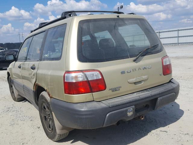 JF1SF63561H753624 - 2001 SUBARU FORESTER L GOLD photo 3