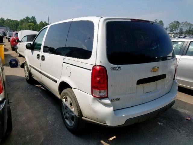 1GNDU23W87D177214 - 2007 CHEVROLET UPLANDER L WHITE photo 3