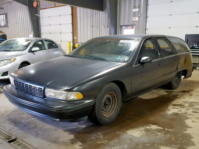 1G1BL8372NW159588 - 1992 CHEVROLET CAPRICE BLACK photo 2