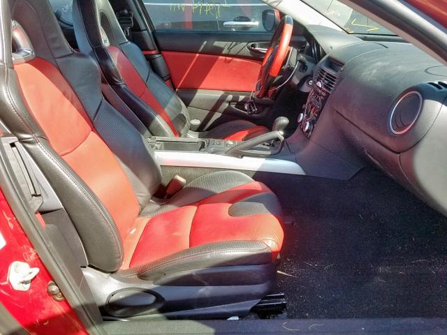 JM1FE17N040128781 - 2004 MAZDA RX8 RED photo 5