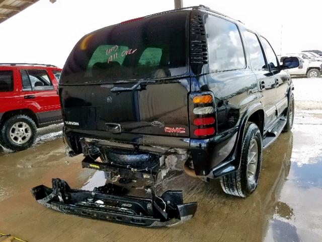 1GKEC13Z23J139353 - 2003 GMC YUKON BLACK photo 4