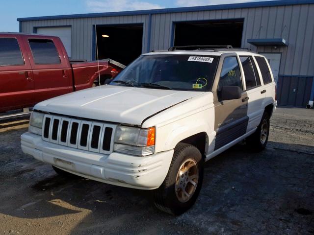 1J4GZ78SXWC238622 - 1998 JEEP GRAND CHER WHITE photo 2