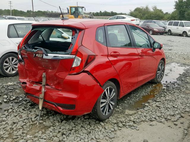 3HGGK5H97JM711297 - 2018 HONDA FIT EX RED photo 4