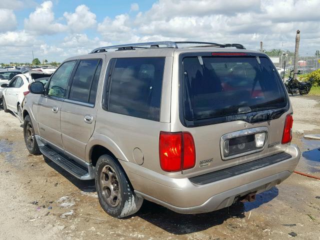 5LMEU27A0YLJ35826 - 2000 LINCOLN NAVIGATOR თაფლისფერი ფოტო 3