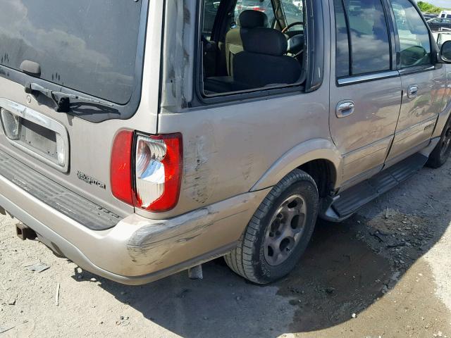 5LMEU27A0YLJ35826 - 2000 LINCOLN NAVIGATOR თაფლისფერი ფოტო 9