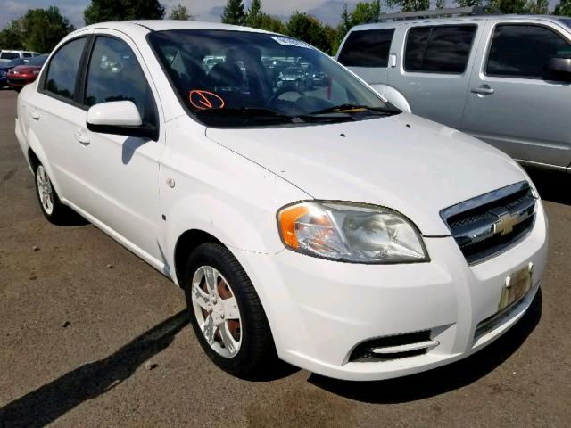 KL1TD56668B178643 - 2008 CHEVROLET AVEO BASE Ақ фото 1