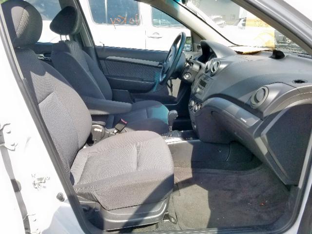 KL1TD56668B178643 - 2008 CHEVROLET AVEO BASE Ақ фото 5