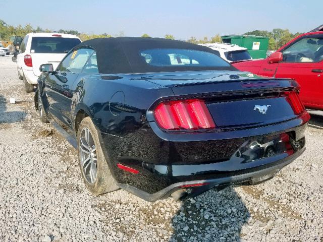 1FATP8UH8G5295925 - 2016 FORD MUSTANG BLACK photo 3