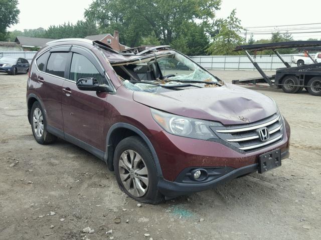 5J6RM4H74DL027611 - 2013 HONDA CR-V EXL BURGUNDY photo 1