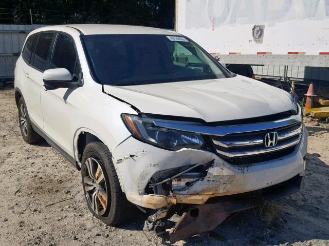 5FNYF5H30GB012643 - 2016 HONDA PILOT EX WHITE photo 1