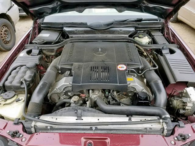 WDBFA67F2WF169977 - 1998 MERCEDES-BENZ SL 500 BURGUNDY photo 7