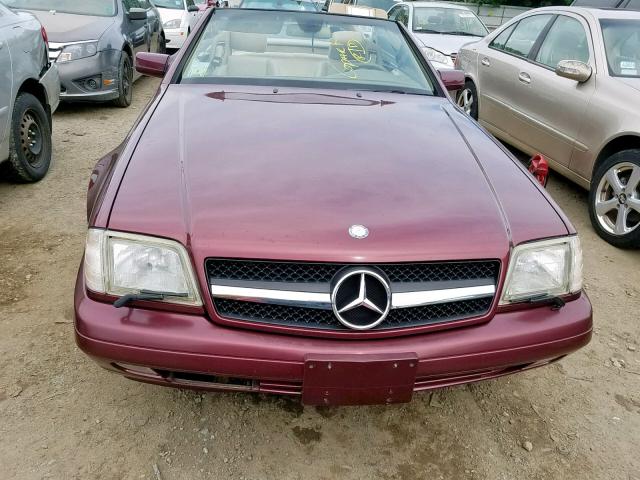 WDBFA67F2WF169977 - 1998 MERCEDES-BENZ SL 500 BURGUNDY photo 9