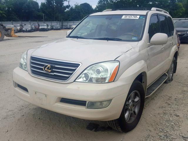 JTJBT20X130013723 - 2003 LEXUS GX 470 WHITE photo 2