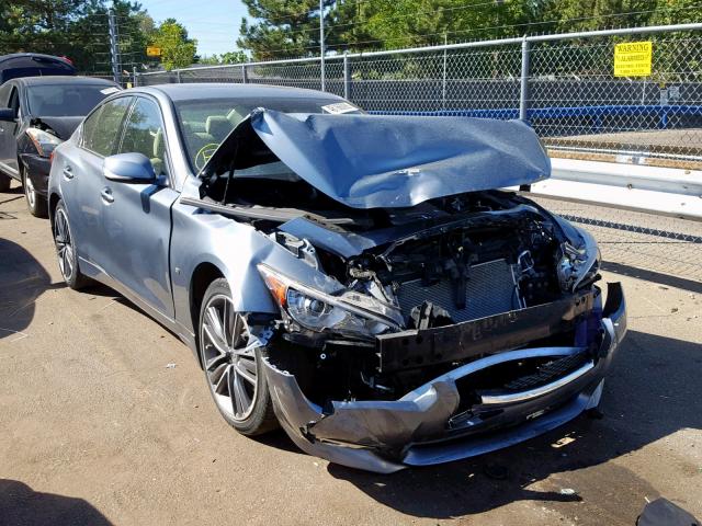 JN1BV7AR0FM398993 - 2015 INFINITI Q50 BASE BLUE photo 1