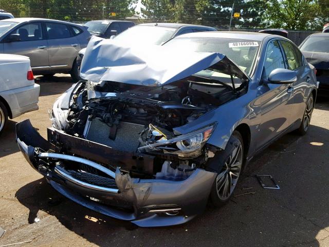 JN1BV7AR0FM398993 - 2015 INFINITI Q50 BASE BLUE photo 2