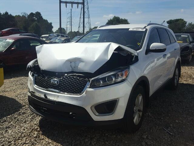 5XYPG4A33HG276527 - 2017 KIA SORENTO LX WHITE photo 2