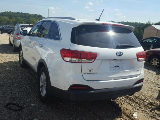 5XYPG4A33HG276527 - 2017 KIA SORENTO LX WHITE photo 3