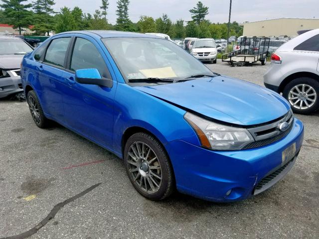 1FAHP3GN8AW165767 - 2010 FORD FOCUS SES BLUE photo 1