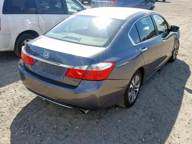 1HGCR2E31DA188319 - 2013 HONDA ACCORD LX GRAY photo 4