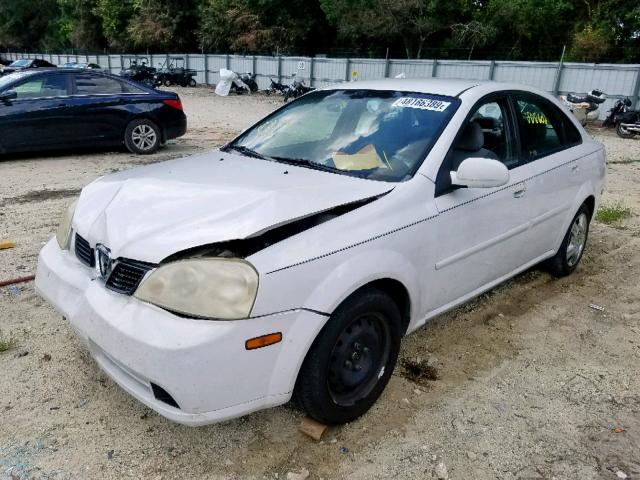 KL5JD56Z45K102379 - 2005 SUZUKI FORENZA S WHITE photo 2