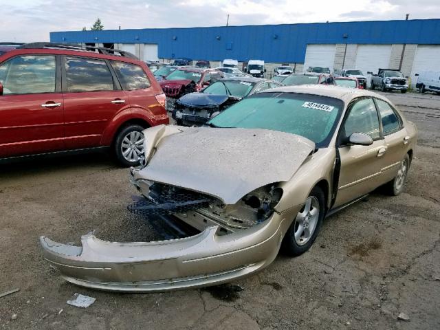 1FAFP55U41A214635 - 2001 FORD TAURUS SES TAN photo 2