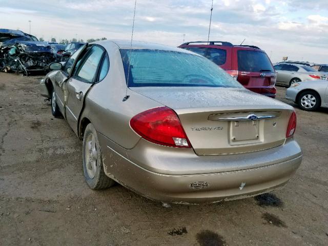 1FAFP55U41A214635 - 2001 FORD TAURUS SES TAN photo 3