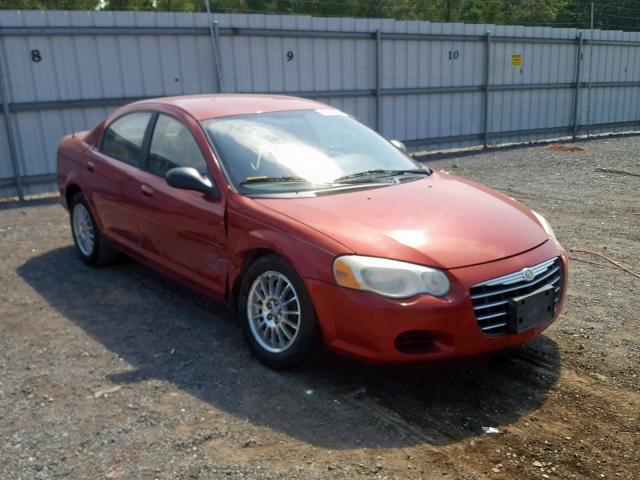 1C3EL46X14N279822 - 2004 CHRYSLER SEBRING LX RED photo 1