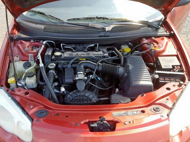 1C3EL46X14N279822 - 2004 CHRYSLER SEBRING LX RED photo 7